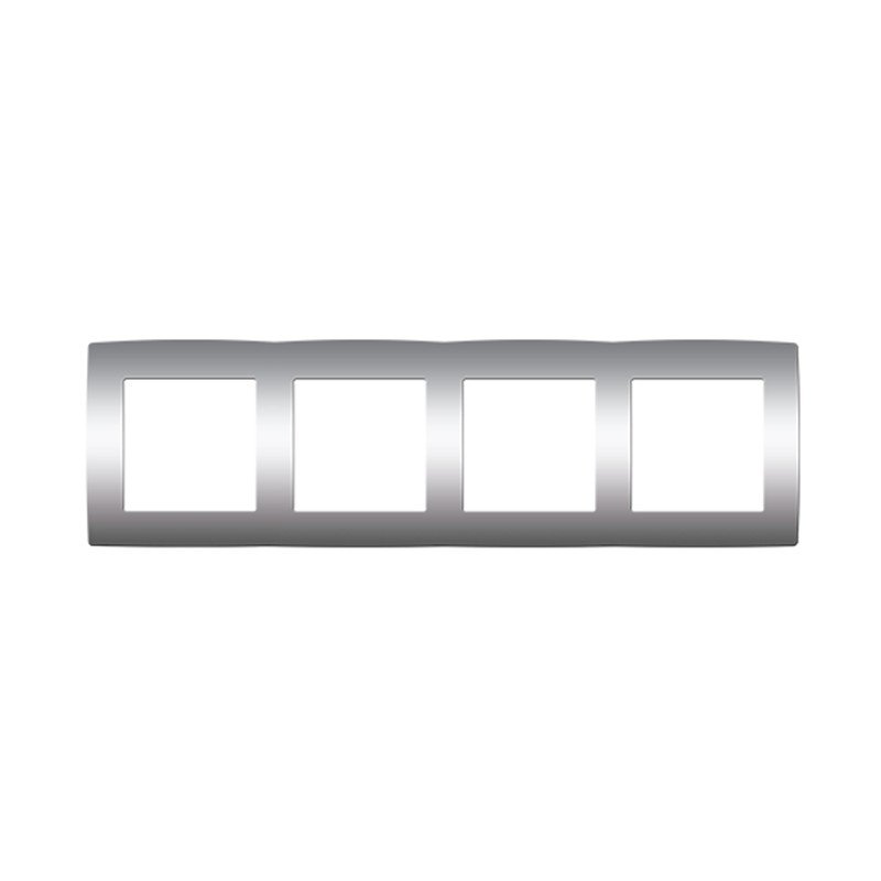 PRIME ΠΛΑΙΣΙΟ 4 ΘΕΣΕΩΝ MAT ΑΛΟΥΜΙΝΙΟ IP20