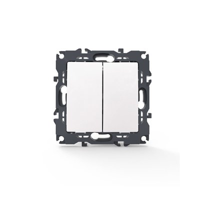 PRIME ΔΙΑΚΟΠΤΗΣ ΚΟΜΜΥΤΑΤΕΡ ΜΕ ΚΛΙΠ ΠΛΑΣΤΙΚΟΣ ΛΕΥΚΟΣ 2P 10AX 250VAC IP20