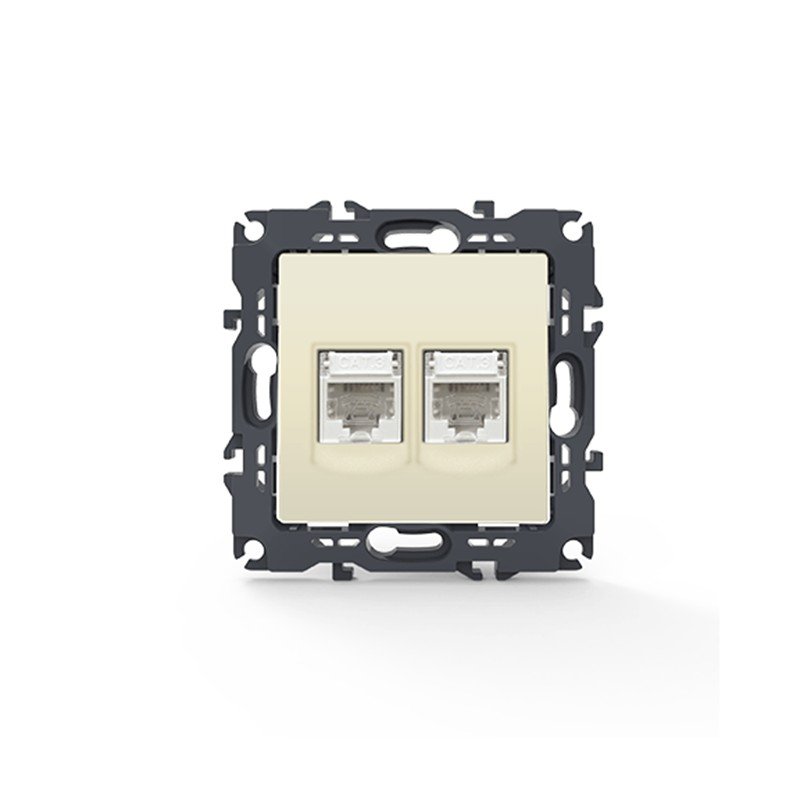 PRIME ΠΡΙΖΑ ΤΗΛΕΦΩΝΟΥ ΙΒΟΥΑΡ ΜΕ ΒΥΣΜΑ 2XRJ11 CAT3 IP20