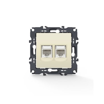 PRIME ΠΡΙΖΑ ΤΗΛΕΦΩΝΟΥ ΙΒΟΥΑΡ ΜΕ ΒΥΣΜΑ 2XRJ11 CAT3 IP20