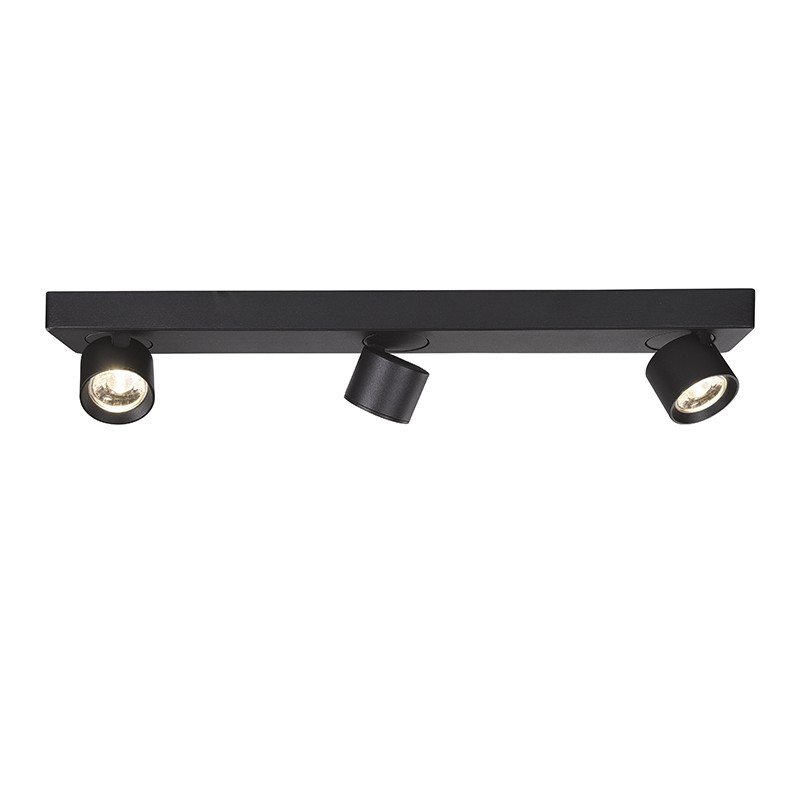 PLUTO-ΦΩΤΙΣΤΙΚΟ ΕΠΙΤΟΙΧΟ/ΟΡΟΦΗΣ ΑΜΜΩΔΕΣ ΜΑΥΡΟ ΑΛΟΥΜΙΝΙΟΥ LED COB 15W 3000K 1200LM IP20 54X7XH10CM