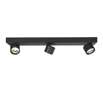 PLUTO-ΦΩΤΙΣΤΙΚΟ ΕΠΙΤΟΙΧΟ/ΟΡΟΦΗΣ ΑΜΜΩΔΕΣ ΜΑΥΡΟ ΑΛΟΥΜΙΝΙΟΥ LED COB 15W 3000K 1200LM IP20 54X7XH10CM