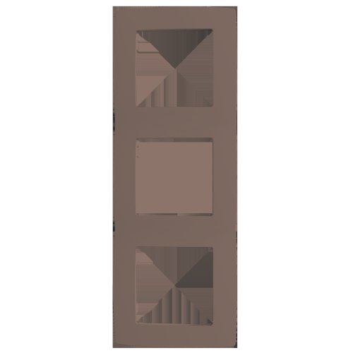 PRIME ΠΛΑΙΣΙΟ 3 ΘΕΣΕΩΝ ΕΚΡΟΥ IP20