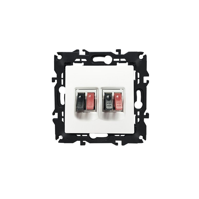 PRIME ΠΡΙΖΑ ΗΧΕΙΩΝ ΔΙΠΛΗ ΜΕ ΚΛΙΠ ΠΛΑΣΤΙΚΗ ΛΕΥΚΗ 36-230VAC IP20