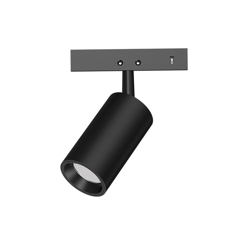 ΜΙΝΙ ΜΑΥΡΟ ΜΑΓΝΗΤΙΚΟ ΣΠΟΤ 24V DC 2W 3000K 180LM 24° Ra90 5YRS Φ26x46mm