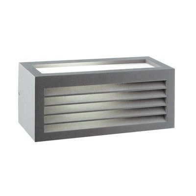 CUBE III - ΑΠΛΙΚΑ ΕΞΩΤΕΡΙΚΟΥ ΧΩΡΟΥ ΑΛΟΥΜΙΝΙΟ ΓΚΡΙ ΣΥΜΒΑΤΙΚΟ 1xE27 IP54 250x108x110mm