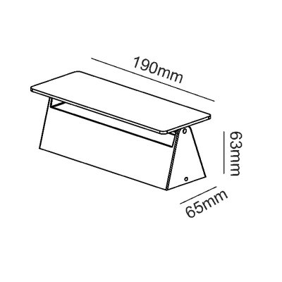LED SMD WALL LUMINAIRE 7W 210LM 190° 230V AC...