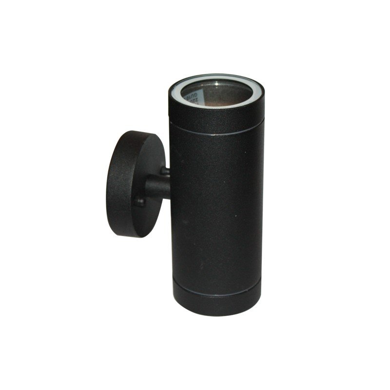 ΣΠΟΤ ΤΟΙΧΟΥ ΑΛΟΥΜΙΝΙΟ ΑΜΜΩΔΕΣ ΜΑΥΡΟ ΣΥΜΒΑΤΙΚΟ 2xGU10 IP54 108x64x160mm