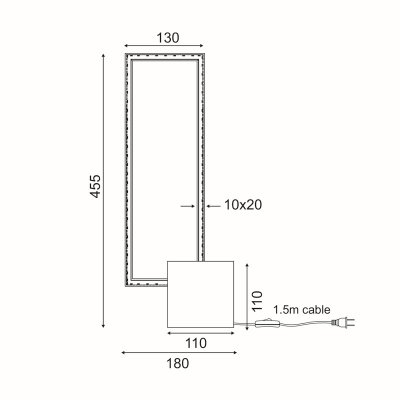 NETTO ΦΩΤΙΣΤΙΚΟ ΕΠΙΔΑΠΕΔΙΟ ΜΑΥΡΟ ΜΑΤ ΑΛΌΥΜΙΝΙΟ...