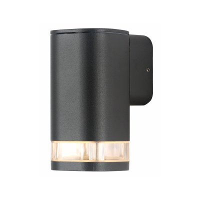 ELPIS - ΣΠΟΤ ΤΟΙΧΟΥ ΑΡΧΙΤΕΚΤΟΝΙΚΟΥ ΦΩΤΙΣΜΟΥ ΣΚΟΥΡΟ ΓΚΡΙ ΑΛΟΥΜΙΝΙΟ ΣΥΜΒΑΤΙΚΟ 1xGU10 IP54 80x112x154mm