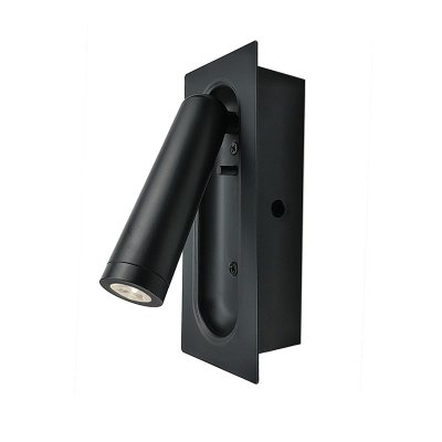 AIAS-ΦΩΤΙΣΤΙΚΟ ΕΠΙΤΟΙΧΟ ΜΑΥΡΟ ΜΑΤ ΜΕΤΑΛΛΙΚΟ LED 3W 3200K 190LM IP20 7X5X17CM