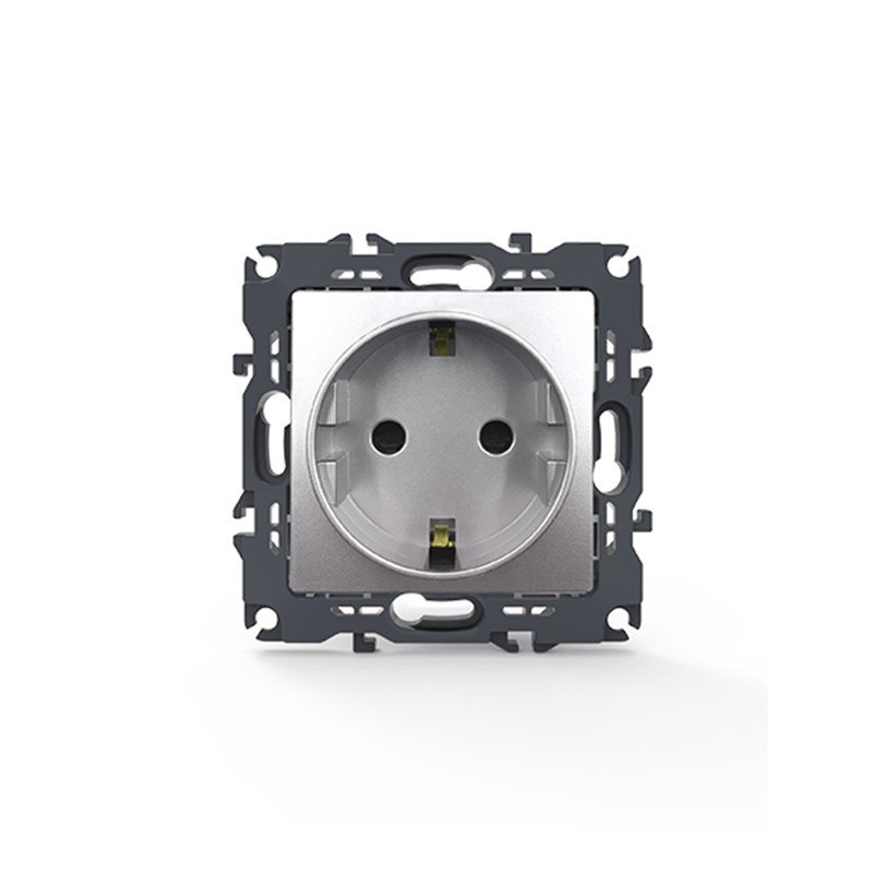 PRIME ΠΡΙΖΑ ΣΟΥΚΟ ΑΣΦΑΛΕΙΑΣ ΜΑΤ ΑΛΟΥΜΙΝΙΟ 2P+E 16A 250VAC IP20