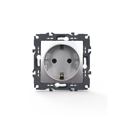 PRIME ΠΡΙΖΑ ΣΟΥΚΟ ΑΣΦΑΛΕΙΑΣ ΜΑΤ ΑΛΟΥΜΙΝΙΟ 2P+E 16A 250VAC IP20