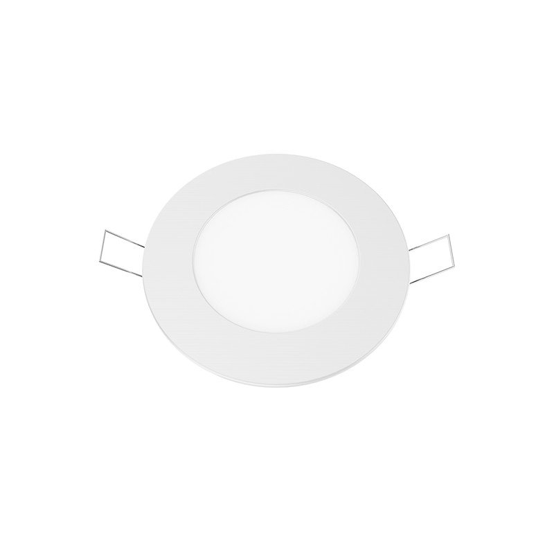 LED SLIM PANEL WHITE ROUND REC. 6W 6500K 500LM Φ119 230V AC Ra80