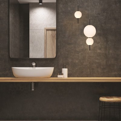 ΚΡΕΜΑΣΤΟ Φ/Σ LED 15W 3000K 1500LM AMELIA ΜΑΥΡΟ...