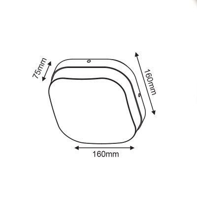 LED SMD WALL LUMINAIRE 10W 170LM 67° 230V AC...