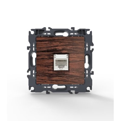 PRIME ΠΡΙΖΑ ΤΗΛΕΦΩΝΟΥ ΧΡΩΜΑ ΞΥΛΟΥ ΜΕ ΒΥΣΜΑ 1XRJ11 CAT3 IP20