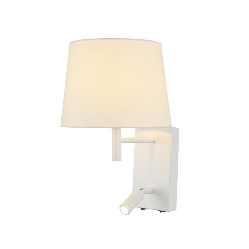 NARKISSOS-ΦΩΤΙΣΤΙΚΟ ΕΠΙΤΟΙΧΟ ΛΕΥΚΟ ΜΕΤΑΛΛΙΚΟ ΜΕ ΚΑΠΕΛΟ ΣΥΜΒΑΤΙΚΟ&ampLED 3W 3200K 210LM IP20 22X26X34CM