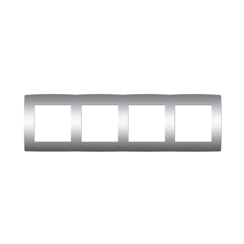 PRIME ΠΛΑΙΣΙΟ 4 ΘΕΣΕΩΝ MAT ΑΛΟΥΜΙΝΙΟ IP20