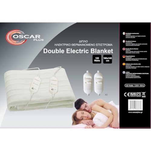 Oscar Plus B-202 Διπλό Ηλεκτρικό Υπόστρωμα Λευκό 120W... 2