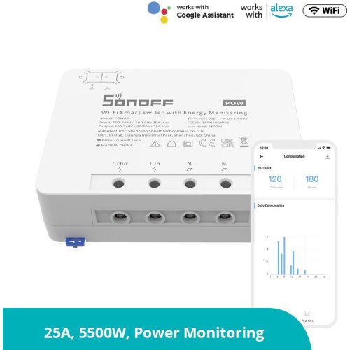 Sonoff Smart Switch POW (R3) ή POWR3 2