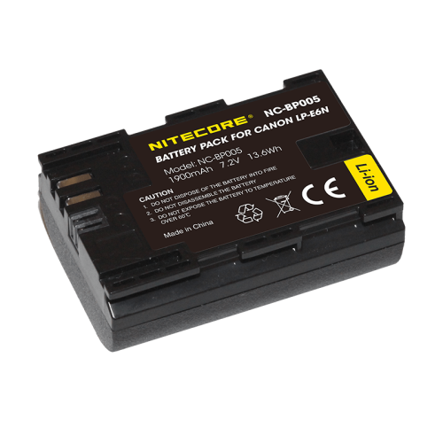 ΜΠΑΤΑΡΙΑ NITECORE for Canon LP-E6N, 7.2V, 1900mAh, 13.6Wh