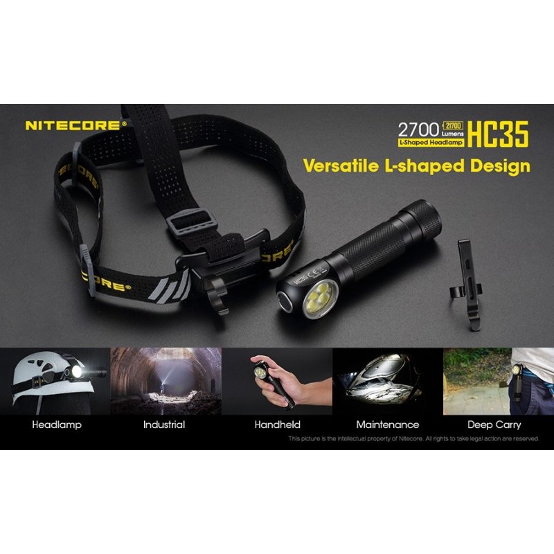 ΦΑΚΟΣ LED NITECORE HEADLAMP HC35, Rechargable...