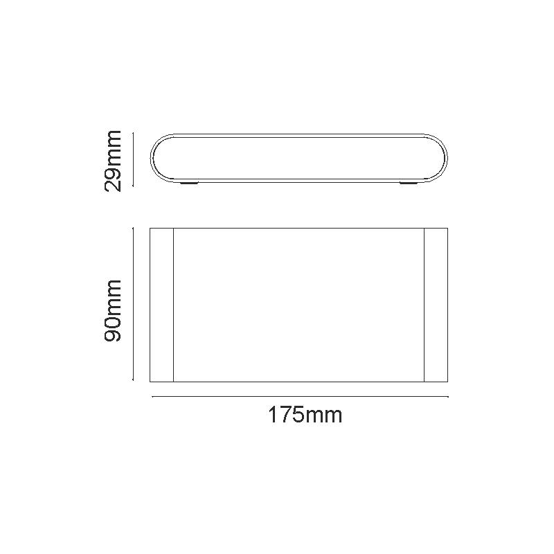LED SMD WALL LUMINAIRE 11W 570LM 60° 230V AC...