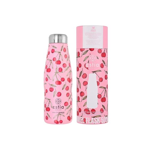 ESTIA ΘΕΡΜΟΣ TRAVEL FLASK SAVE THE AEGEAN 500ml CHERRY ROSE 2