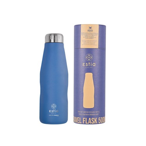 ESTIA ΘΕΡΜΟΣ TRAVEL FLASK SAVE THE AEGEAN 500ml DENIM BLUE 2