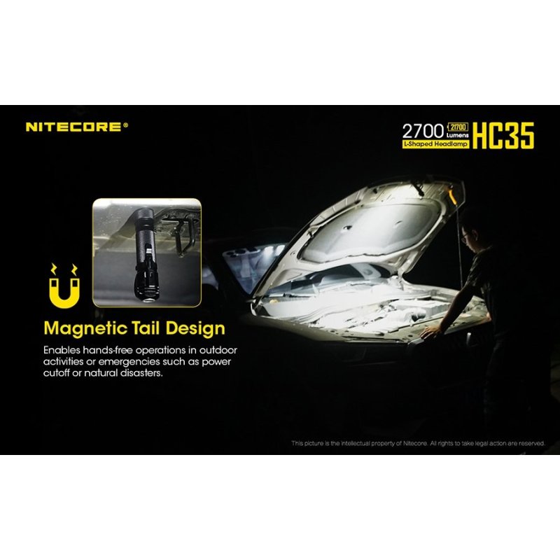ΦΑΚΟΣ LED NITECORE HEADLAMP HC35, Rechargable...