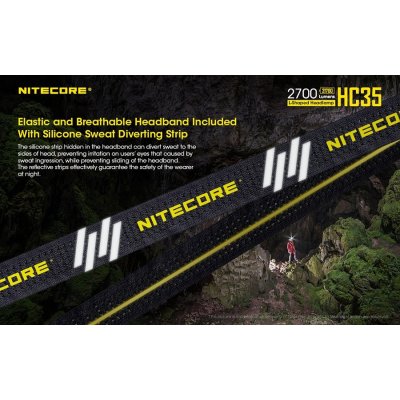 ΦΑΚΟΣ LED NITECORE HEADLAMP HC35, Rechargable...