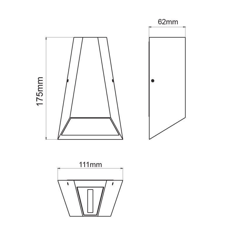 LED COB WALL LUMINAIRE 6W 425LM 30° AND 120°...