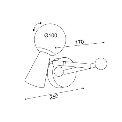 ΕΠΙΤΟΙΧΟ Φ/Σ 1xG9+1xGU10 KIMOLOS ΧΡΥΣΟ ΜΕΤ/ΚΟ +...