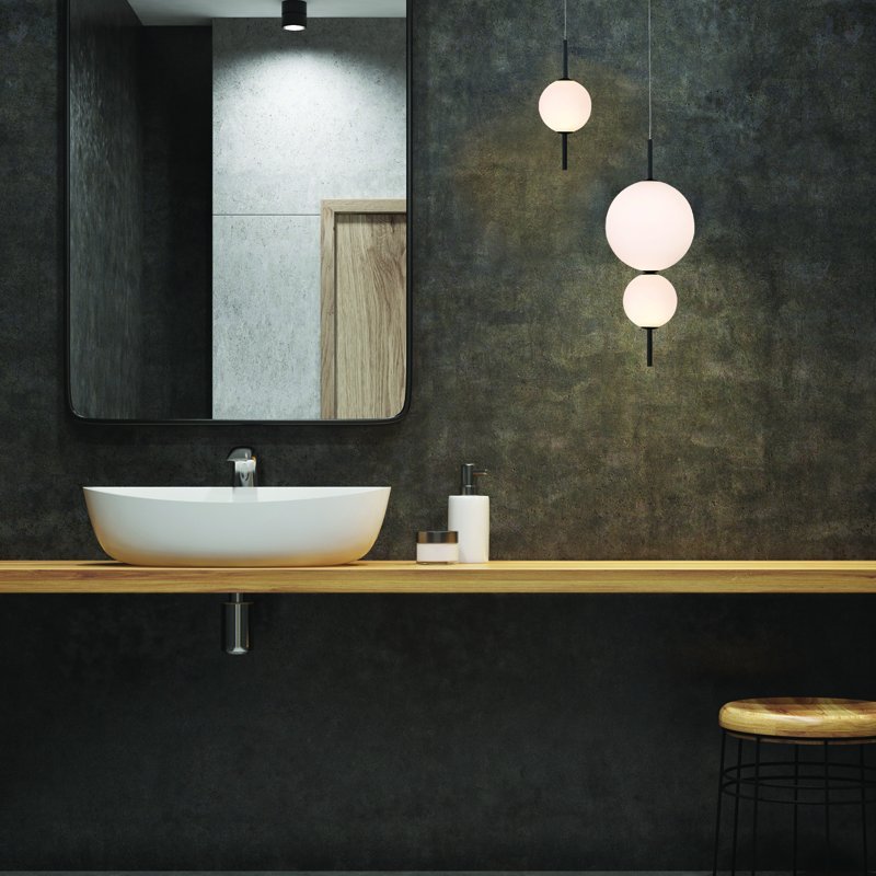 ΚΡΕΜΑΣΤΟ Φ/Σ LED 15W 3000K 1500LM AMELIA ΜΑΥΡΟ...