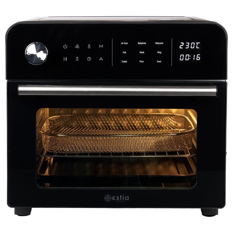 ESTIA ΦΡΙΤΕΖΑ ΑΕΡΟΣ - ΦΟΥΡΝΑΚΙ TITAN CHEF 1700w 23lt ΜΕ 9 ΠΡΟΓΡΑΜΜΑΤΑ ΜΑΓΕΙΡΕΜΑΤΟΣ