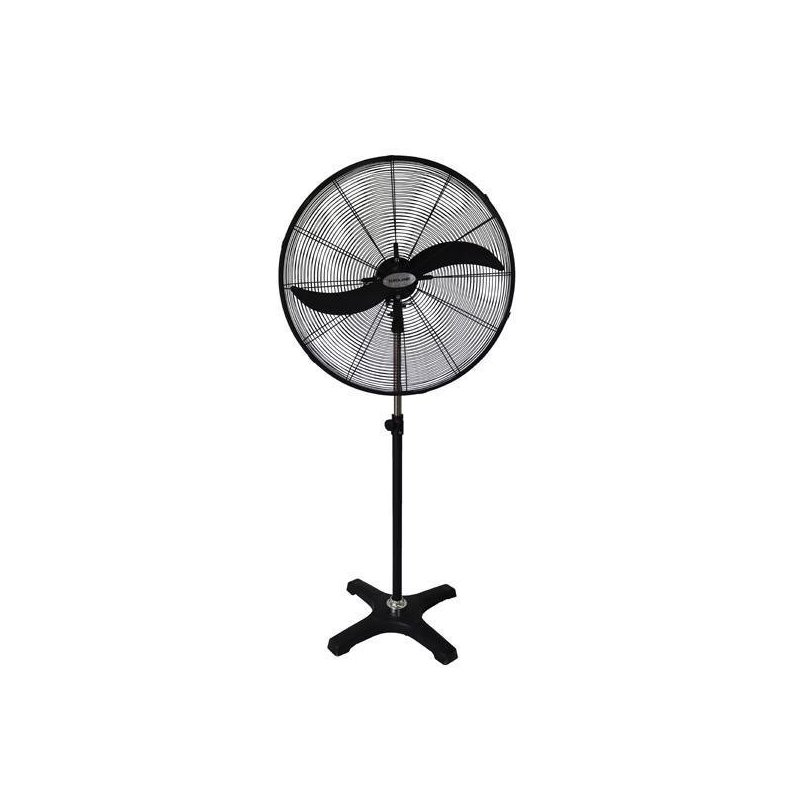 ΑΝΕΜΙΣΤΗΡΑΣ ΒΙΟΜΗΧΑΝΙΚΟΣ ΜΕΤΑΛΛΙΚΟΣ ΟΡΘΟΣΤΑΤΗΣ ΜΑΥΡΟΣ Φ76 190W ΜΕ ΔΙΑΚΟΠΤΗ ΠΕΡΙΣΤΡΟΦΗΣ