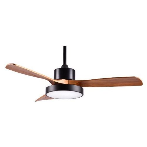 ΑΝΕΜΙΣΤΗΡΑΣ ΟΡΟΦΗΣ ΜΑΥΡΟ ΚΑΙ ΞΥΛΟ ΜΕ LED ΦΩΣ ΚΑΙ ΚΟΝΤΡΟΛ...