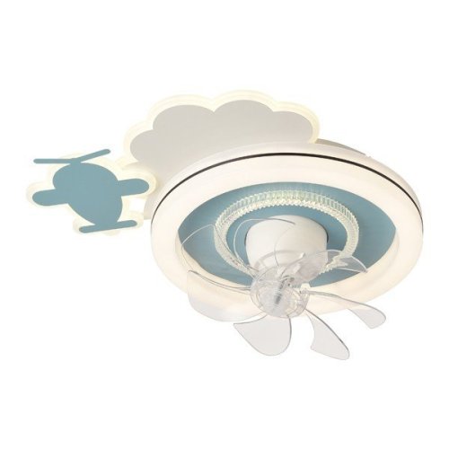 ΑΝΕΜΙΣΤΗΡΑΣ ΟΡΟΦΗΣ ΠΑΙΔΙΚΟΣ ΑΕΡΟΠΛΑΝΑΚΙ ΜΠΛΕ 15W ΜΕ LED...