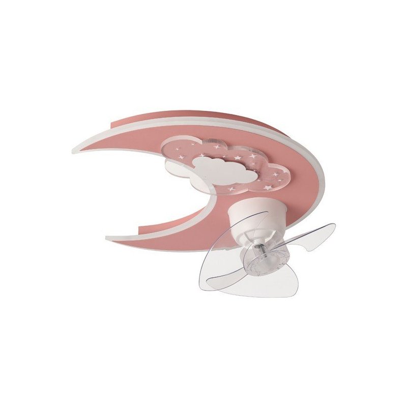 ΑΝΕΜΙΣΤΗΡΑΣ ΟΡΟΦΗΣ ΠΑΙΔΙΚΟΣ ΦΕΓΓΑΡΙ ΡΟΖ 24W ΜΕ LED ΦΩΣ 41W ΚΑΙ ΚΟΝΤΡΟΛ