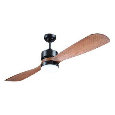 ΑΝΕΜΙΣΤΗΡΑΣ ΟΡΟΦΗΣ ΜΑΥΡΟΣ ΜΕ 2 ΞΥΛΙΝΕΣ ΦΤΕΡΩΤΕΣ Φ132 LED ΦΩΣ 12W 4000K ΚΑΙ ΚΟΝΤΡΟΛ 35W DC ΜΟΤΕΡ