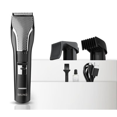 BRUNO κουρευτική μηχανή BRN-0220, επαναφορτιζόμενη, μαύρη