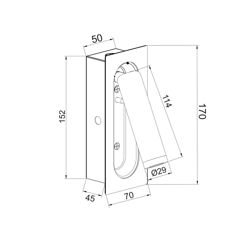 AIAS-ΦΩΤΙΣΤΙΚΟ ΕΠΙΤΟΙΧΟ ΜΑΥΡΟ ΜΑΤ ΜΕΤΑΛΛΙΚΟ LED...