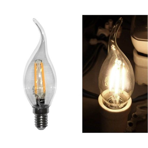 LED ΛΑΜΠΑ COG ΚΕΡΑΚΙ ΔΙΑΦΑΝΟ ΜΕ ΜΥΤΗ Ε14 4W 230V ΘΕΡΜΟ 2