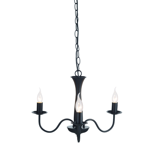 ΚΡΕΜΑΣΤΟ Φ/Σ 3ΧΕ14 ΜΕΤΑΛΛΙΚΟ ΜΑΥΡΟ Φ49,5ΧΗ89,5CM KNOSSOS 2