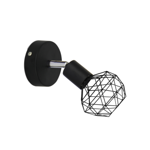 ΣΠΟΤ I 1XE14 ΜΑΥΡΟ ΠΛΕΓΜΑ 12,5X9,5X15,5CM ALADDIN 2