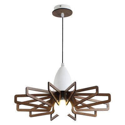 ΚΡΕΜΑΣ Φ/Σ 1ΧE27 ΑΠΟΧΡ.ΣΚΟΥΡ ΞΥΛΟΥ MDF+ΛΕΥΚΟ...