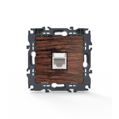 PRIME ΠΡΙΖΑ ΔΙΚΤΥΟΥ ΧΡΩΜΑ ΞΥΛΟΥ ΜΕ ΒΥΣΜΑ 1XRJ45...