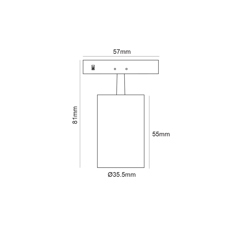 ΜΙΝΙ ΜΑΥΡΟ ΜΑΓΝΗΤΙΚΟ ΣΠΟΤ 24V DC 5W 4000K 530LM...