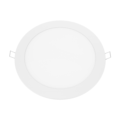 LED SLIM PANEL WHITE ROUND REC. 24W 3000K...